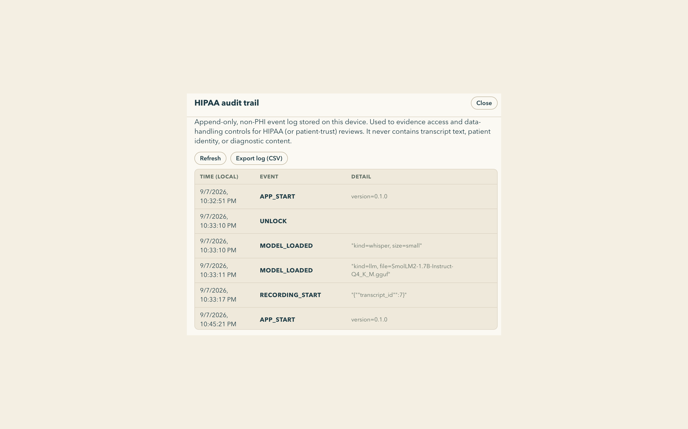 Click to zoom WrenScribe on macOS, screen six